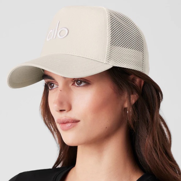 ALO District Trucker Hat in Bone - Picture 2 of 9